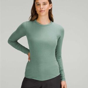 Lululemon Hold Tight Long Sleeve Shirt in Tidewater Teal Size 12